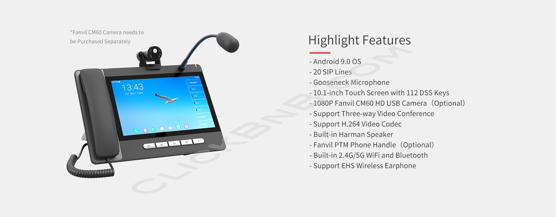 Fanvil A32i - Android Touch Screen Paging Console IP Phone