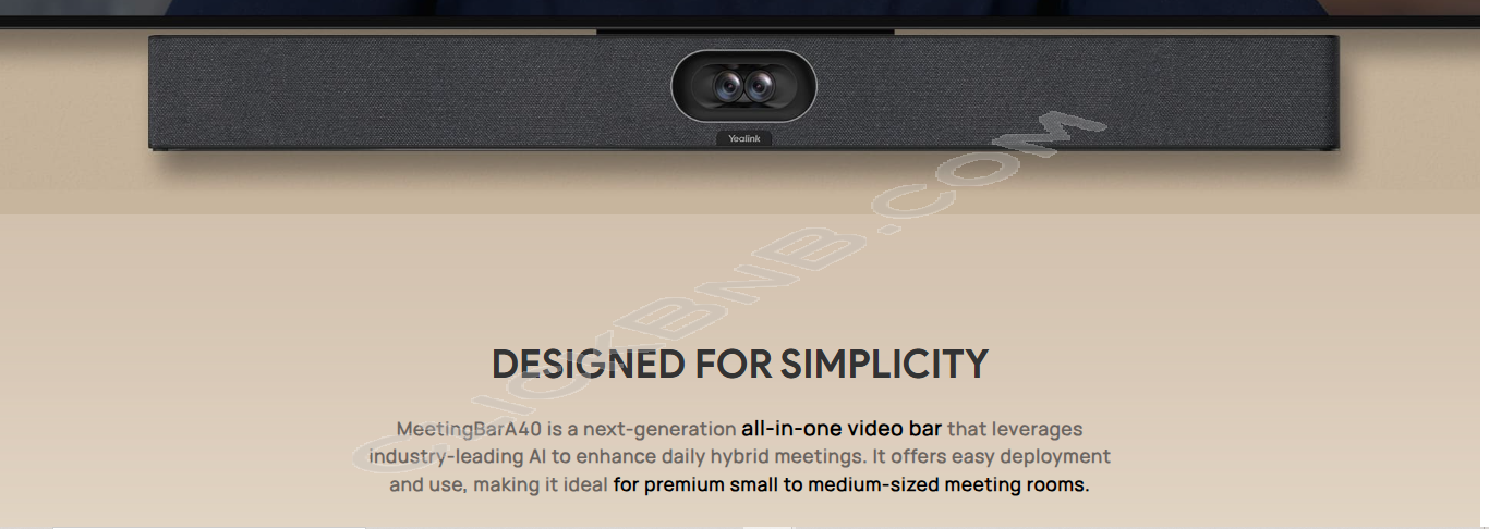 Yealink Meetingbar A40 - All-in-One Android Video Collaboration Bar