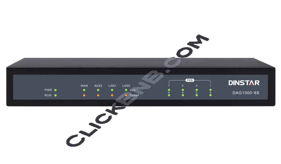 Dinstar DAG1000-8S - 8 FXS Analog VoIP Gateway