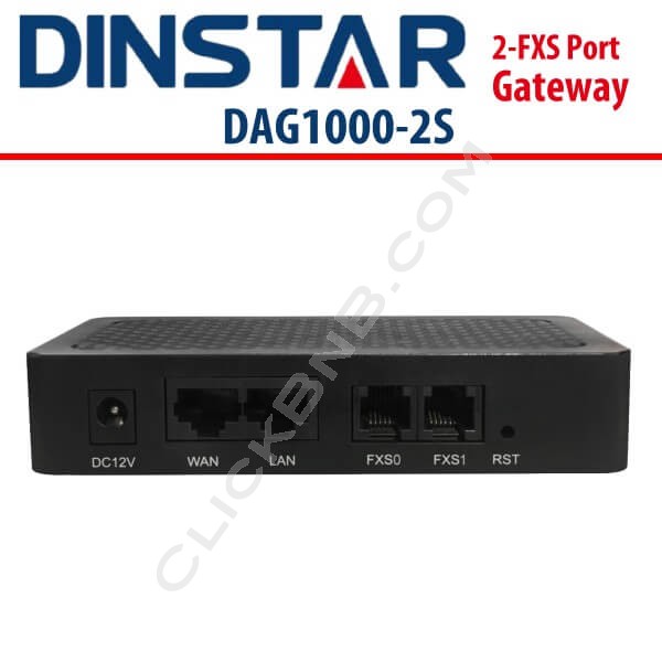 Dinstar DAG1000-2S - 2 FXS Analog Telephone Adapter 