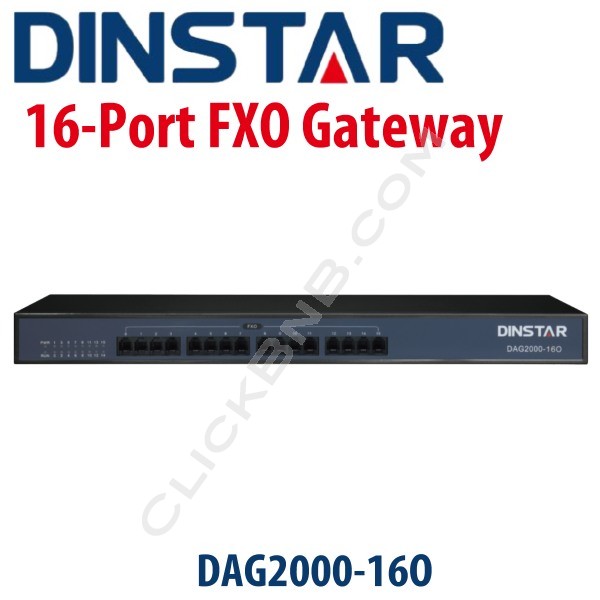 Dinstar DAG2000-16O - 16 FXO Analog VoIP Gateway