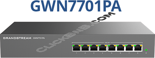 Grandstream GWN7701PA - Unmanaged Network Switch [8 x GigE, 8 x PoE]