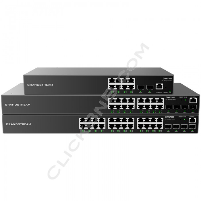 Grandstream GWN7801 Layer 2+ Managed Network Switch (8 x GigE, 2 x SFP)