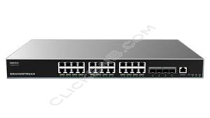 Grandstream GWN7813 - Enterprise Layer 3 Managed Network Switch [24xGigE, 4x10GigE SFP+]