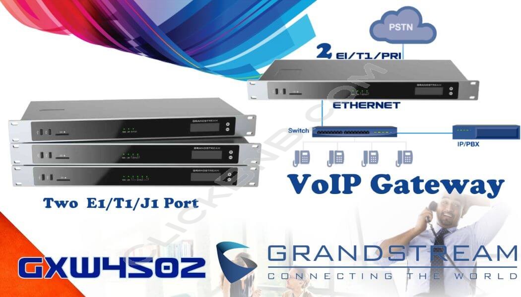 Grandstream GXW4502- Digital VoIP Gateway (2 Port E1/T1/J1)