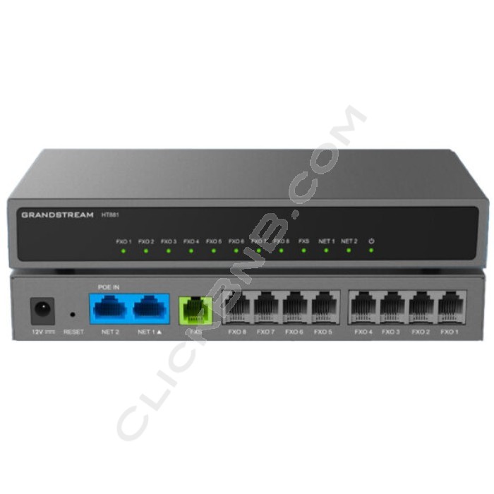 Grandstream - HT881 - 8FXO VoIP Analog (8FXO, 1FXS)