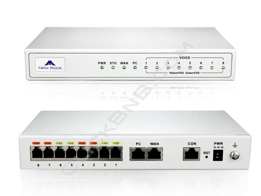 New Rock - MX8G [8 FXO Analog VoIP Gateway]