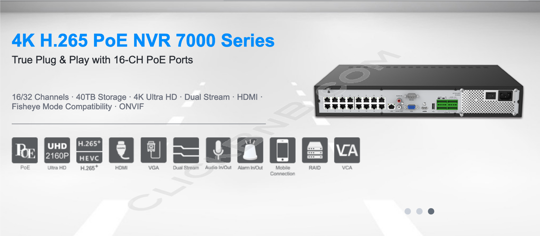 MIlesight MS-N7032-UPH - 4K H.265 PoE NVR 7000 Series