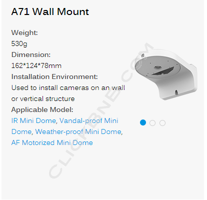 Milesight A71 - Wall Mount Bracket