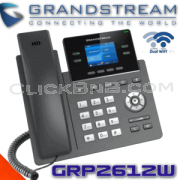 Grandstream GRP2612W - 4 Line 4 SIP Account Carrier Grade WiFi IP Phone [WiFI, PoE, Color LCD]