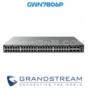 Grandstream GWN7806P - Enterprise-Grade Layer 2+ Managed Network Switch [48xGigE PoE, 6xGigE SFP]