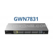 Grandstream GWN7831 - Layer 3 Aggregation Managed Network Switch [4x Combo GigE, 24xSPF,  4xSFP+]