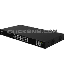Milesight MS-S0416-GF - 16 Ports PoE Switch + 2 GbE Uplink Ports + 2 GbE SFP Ports